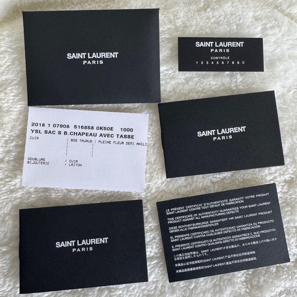 SAINT LAURENT Mica Hat Box Bag - Picture 14 of 14